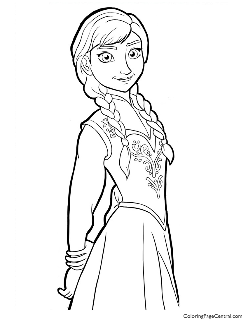 850x1100 Anna Coloring Pages With Listen Page Of Best