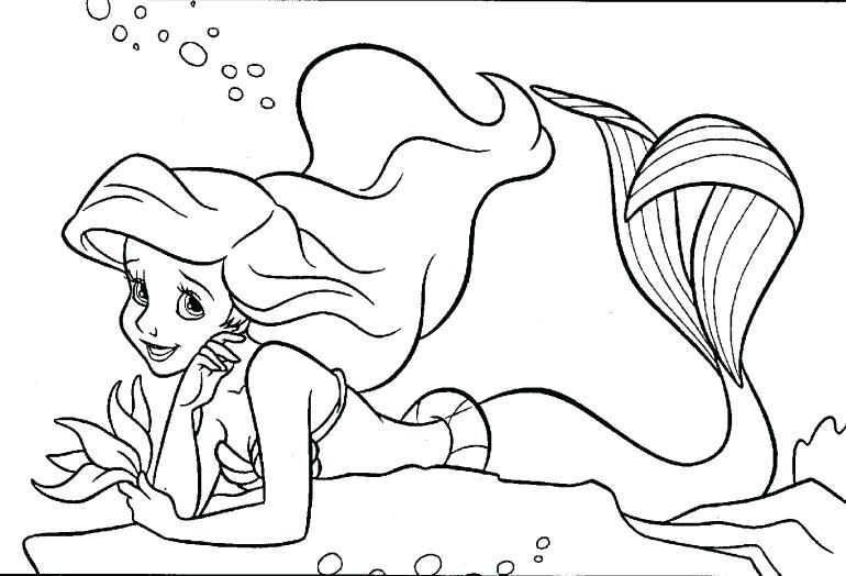 770x524 Coloring Ariel Coloring Pages Disney Ariel Coloring Pages Online