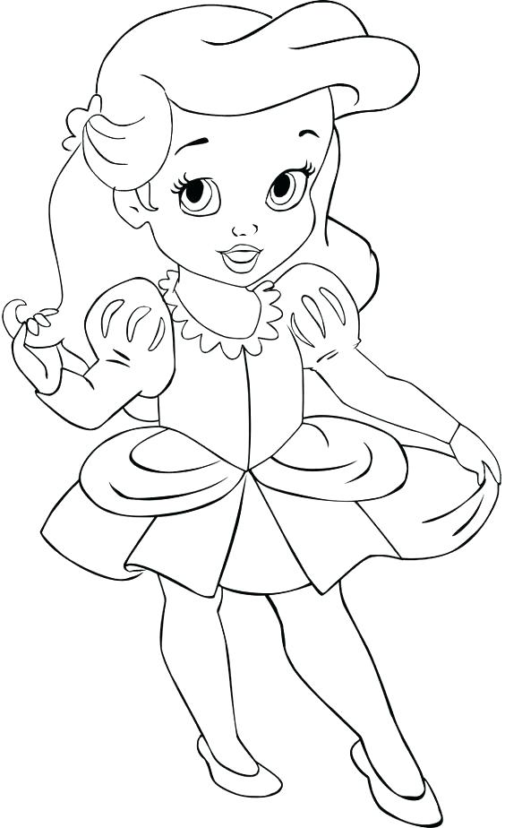 564x924 Disney Princess Coloring Pages Online Games Baby Princess Coloring