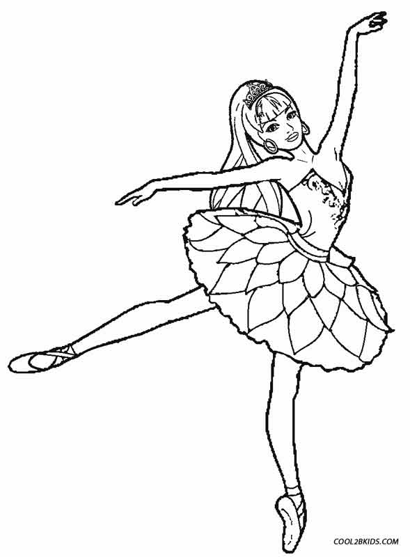 589x800 Barbie Ballet Coloring Pages