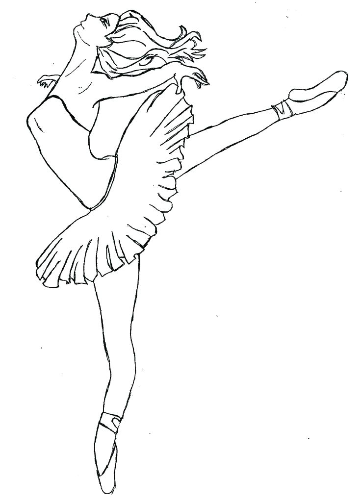 736x1026 Ballerina Coloring Pages Ballerina Coloring Page Stock