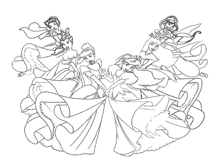 Princess Belle Coloring Pages