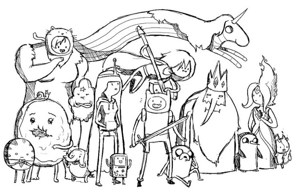 1024x664 Coloring Page Princess Bubblegum Thinking Color Online 452123