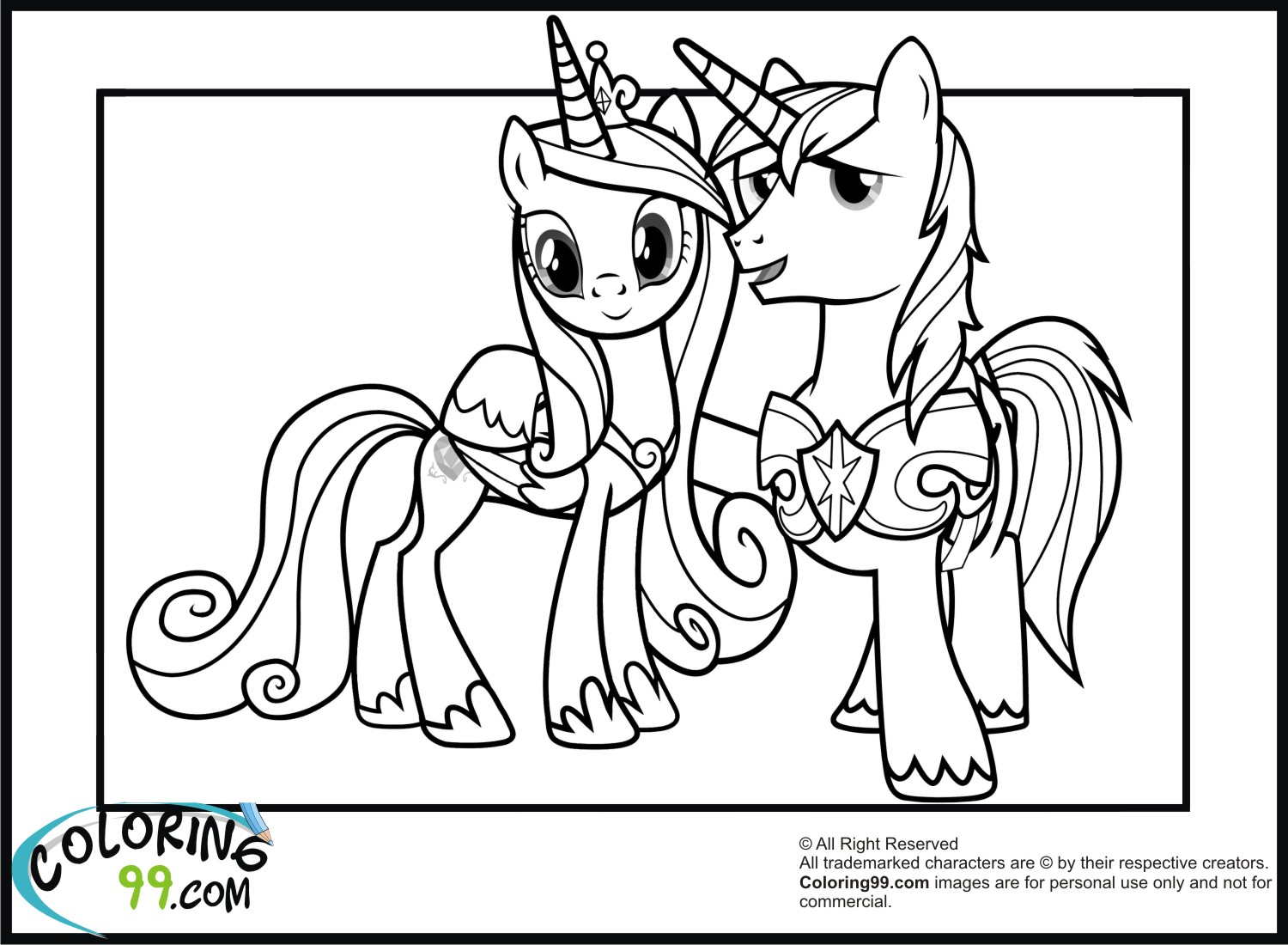 1500x1100 My Little Pony Princess Cadence Coloring Pages