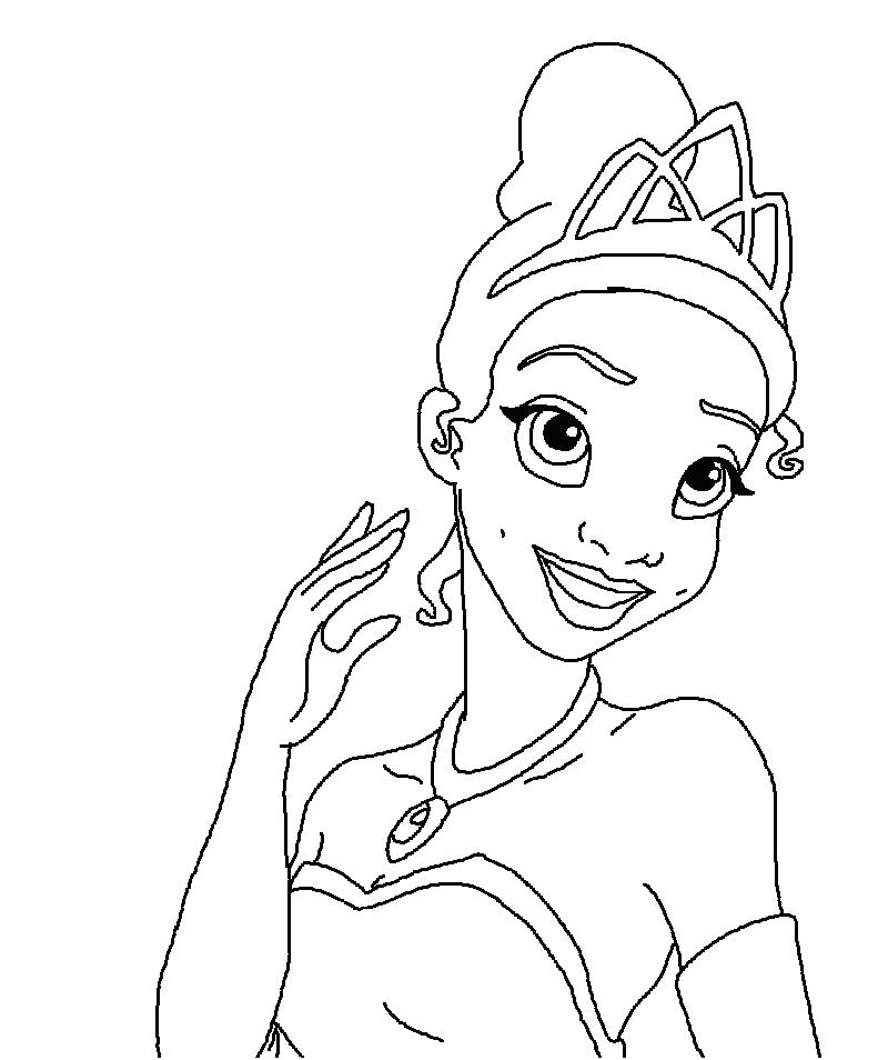 800x954 Tiana Coloring Page Princess Coloring Pages Cartoon Download 1