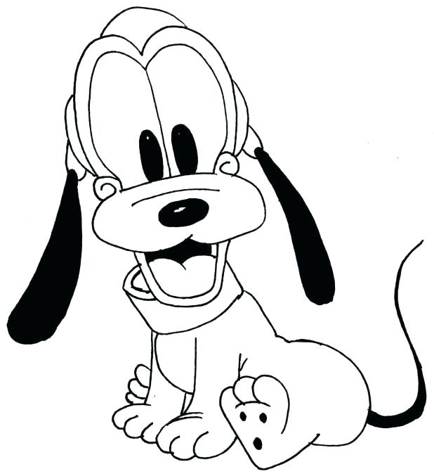 618x677 Baby Goofy Coloring Pages Special Cartoon Coloring Pages Printable