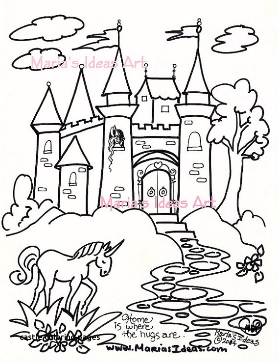 570x738 Coloring Pages Castle Art Kids Princess Castle Art Page