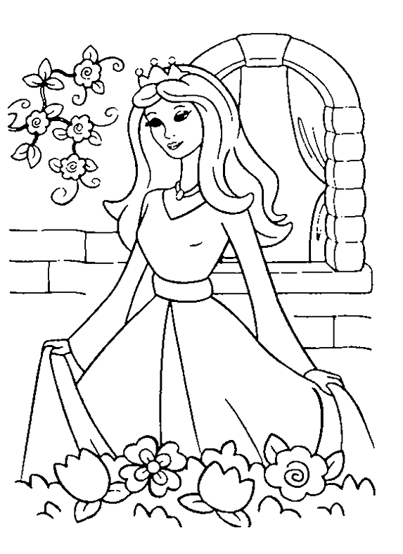 573x787 Princess 5 Coloring Page Amp Coloring Book