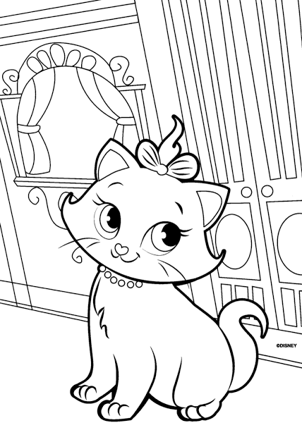 428x600 Princess Cat Coloring Pages Barbie Cat Coloring Pages Coloring