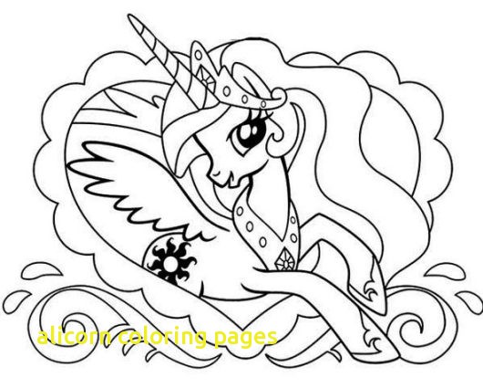 530x425 Alicorn Coloring Pages With Princess Celestia Coloring Pages