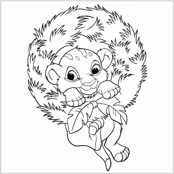 600x600 Christmas Coloring Pages Disney Princess Christmas Coloring Page