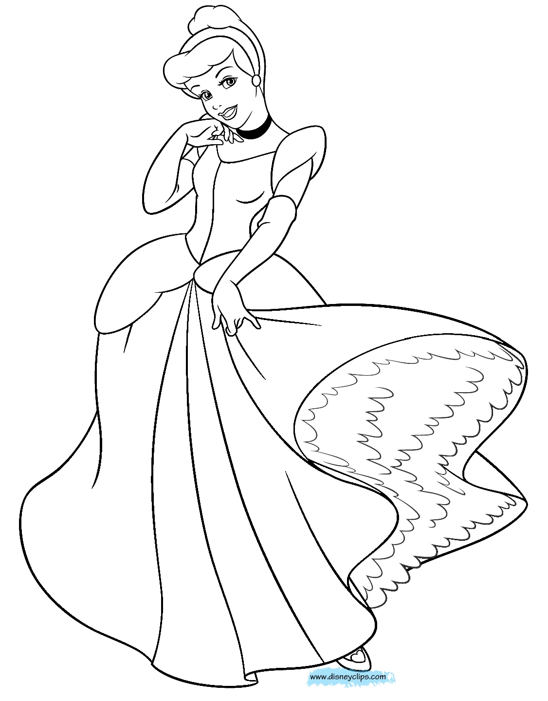 1126x1439 Cinderella Coloring Pages Inspirational Disney Cinderella