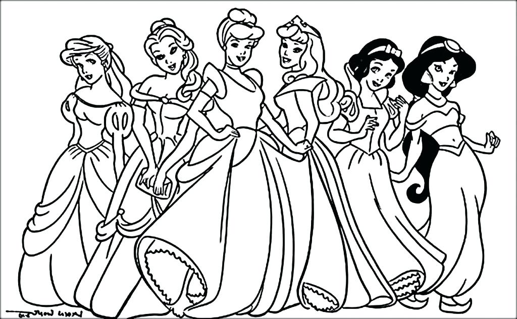 1024x633 Printable Disney Princess Coloring Pages Princess Coloring Pages