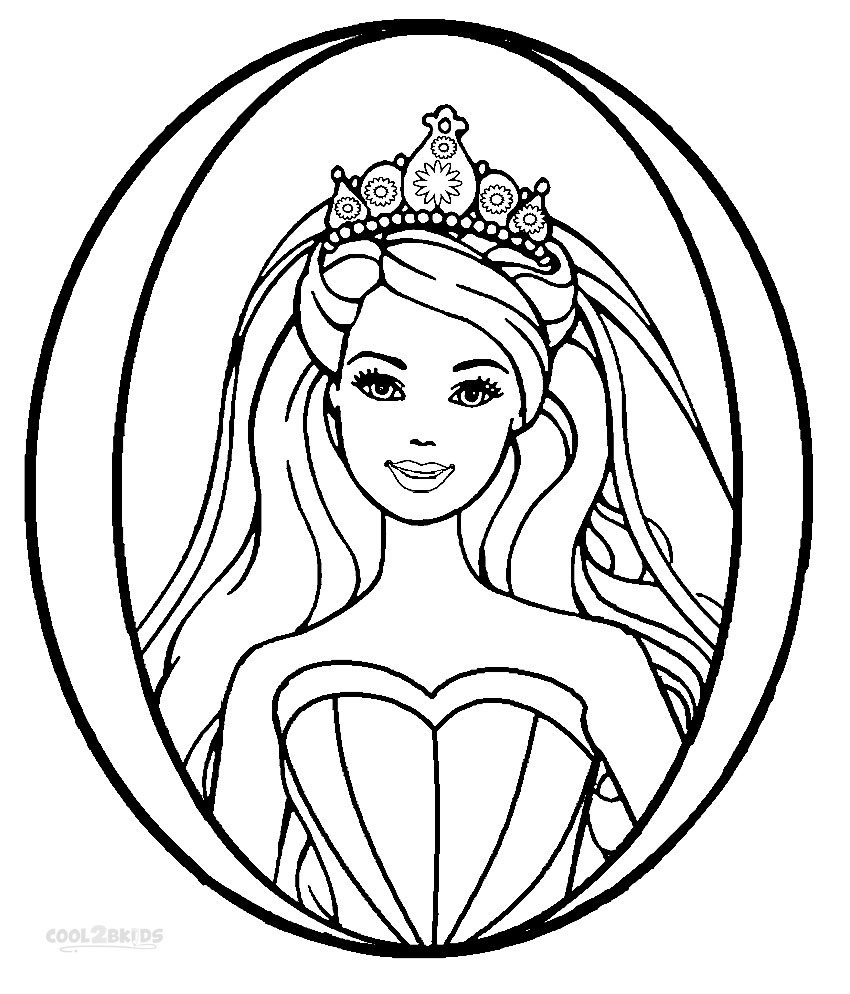 850x994 Barbie Princess Coloring Pages