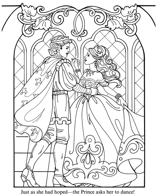 605x760 Detailed Princess Coloring Pages