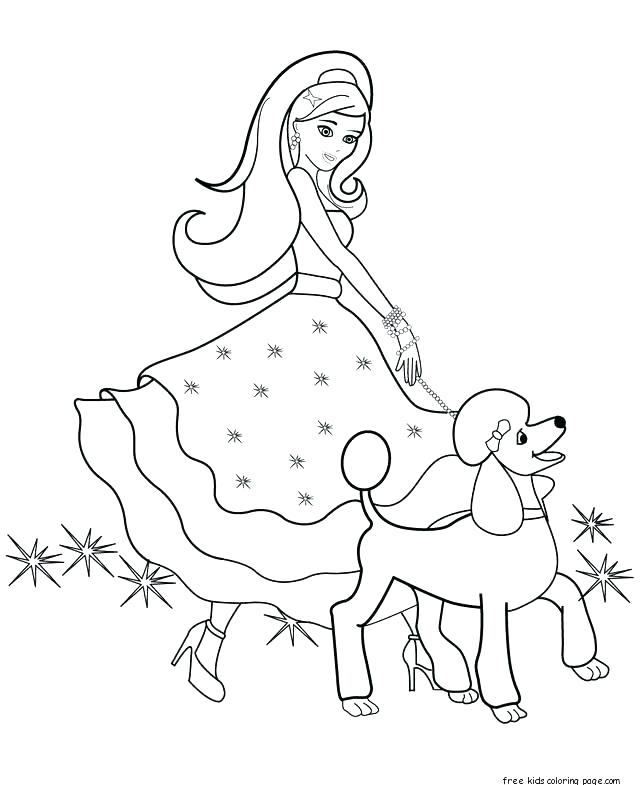 640x785 Barbie Coloring Pages Online Enchanted Horses Flight And Barbie
