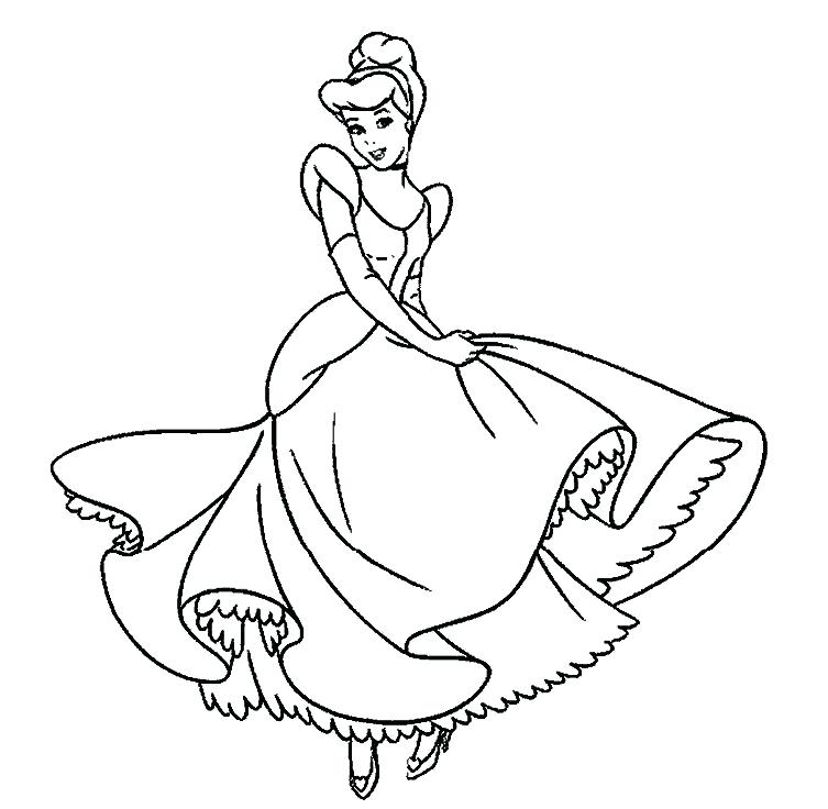 753x736 Printable Coloring Pages For Kids Princess Colouring Pages