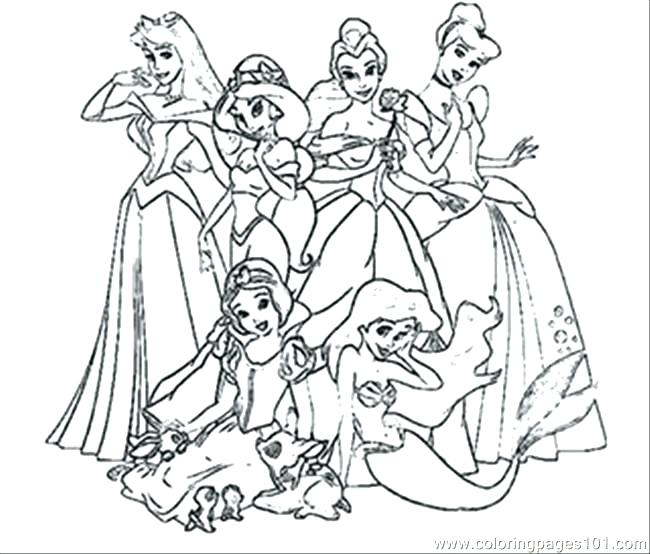 650x554 Outstanding Disney Princes Coloring Pages Princess Coloring Pages