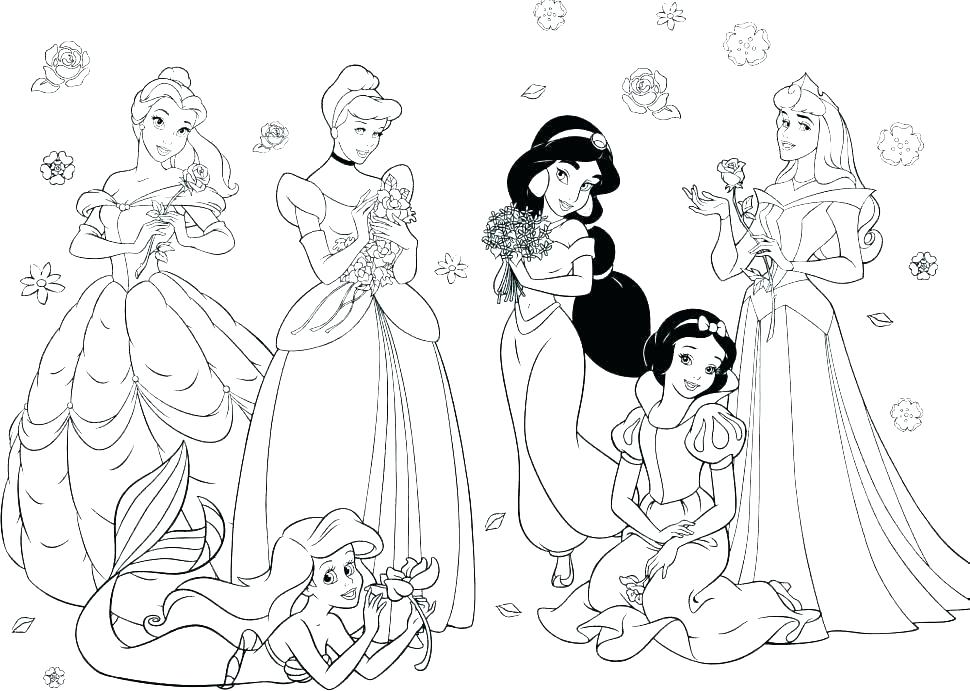 970x691 Coloring Page Fairy Fairy Princess Coloring Pages Princess