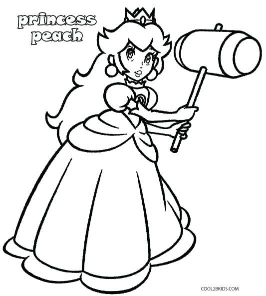 533x592 Princess Daisy Coloring Pages