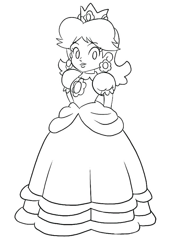 595x842 Daisy Coloring Pages Daisy Girl Scout Coloring Pages 4 Mario