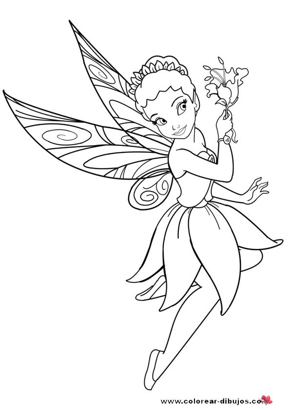 595x842 Hadas Infantiles Para Colorear