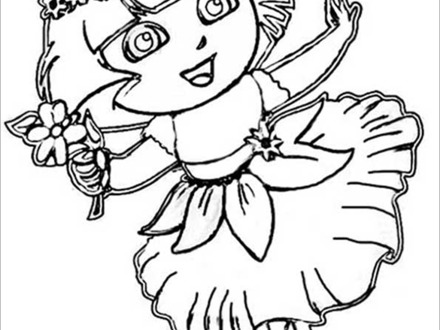 Princess Dora Coloring Pages