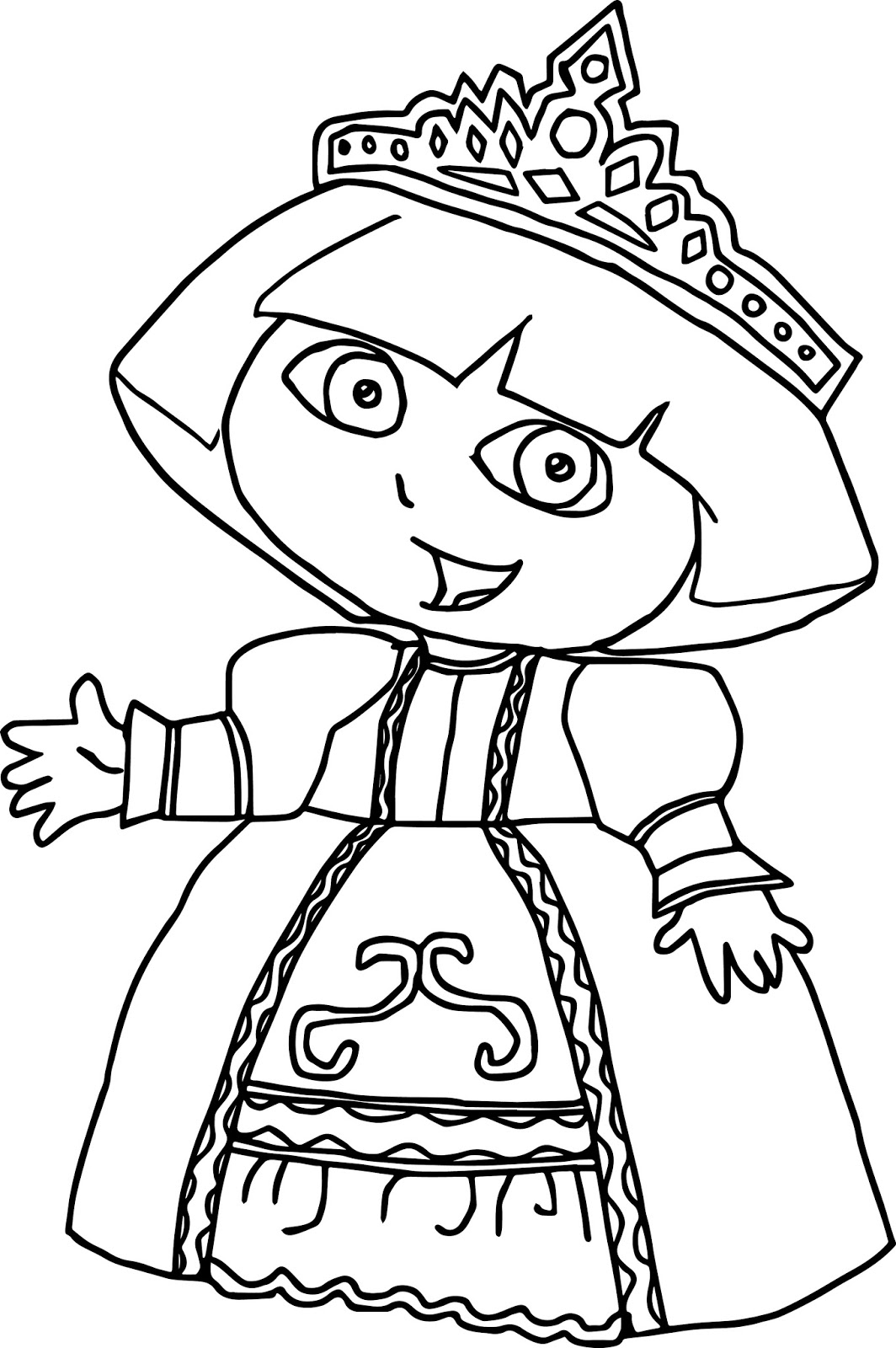 1064x1600 Dora The Explorer Coloring Pages