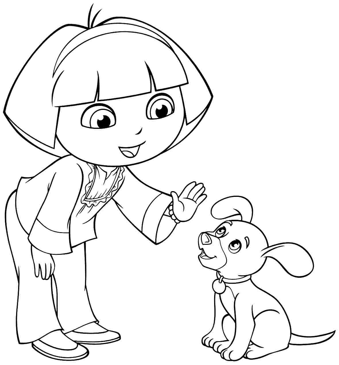 1181x1272 Princess Dora Coloring Pages To Print Free Sheets Best