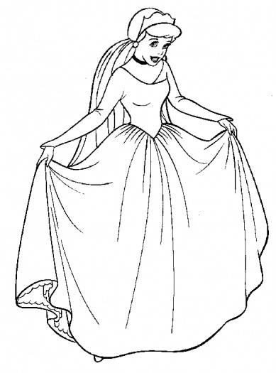 389x525 Cinderella Colouring Pages Online Coloring Pages
