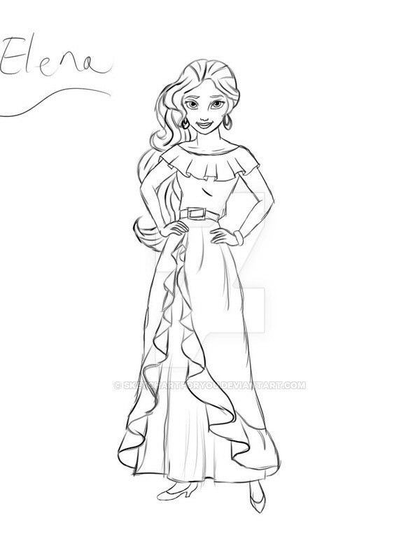Princess Elena Coloring Pages