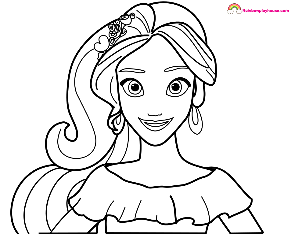 990x765 Elena Of Avalor Printable Coloring Page
