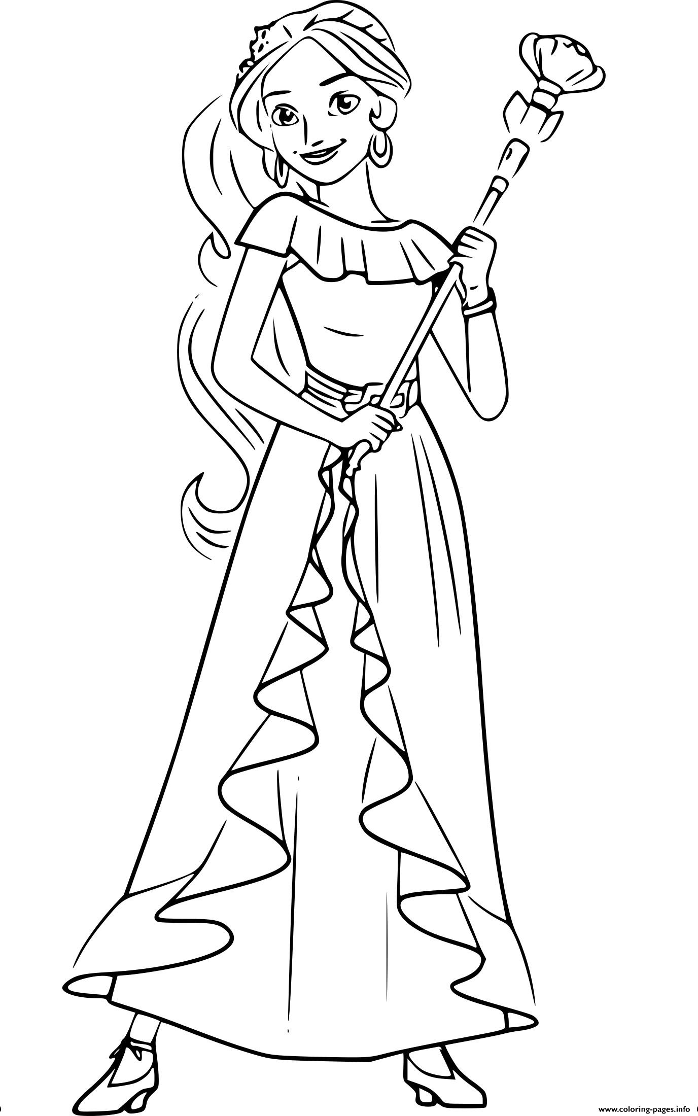 1376x2200 Liberal Princess Elena Coloring Page Pages Fre