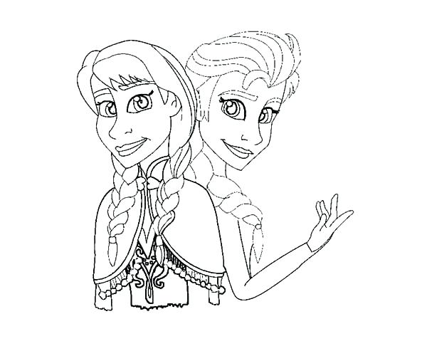 600x500 Elsa Anna Coloring Page How To Draw Princess And Queen Coloring