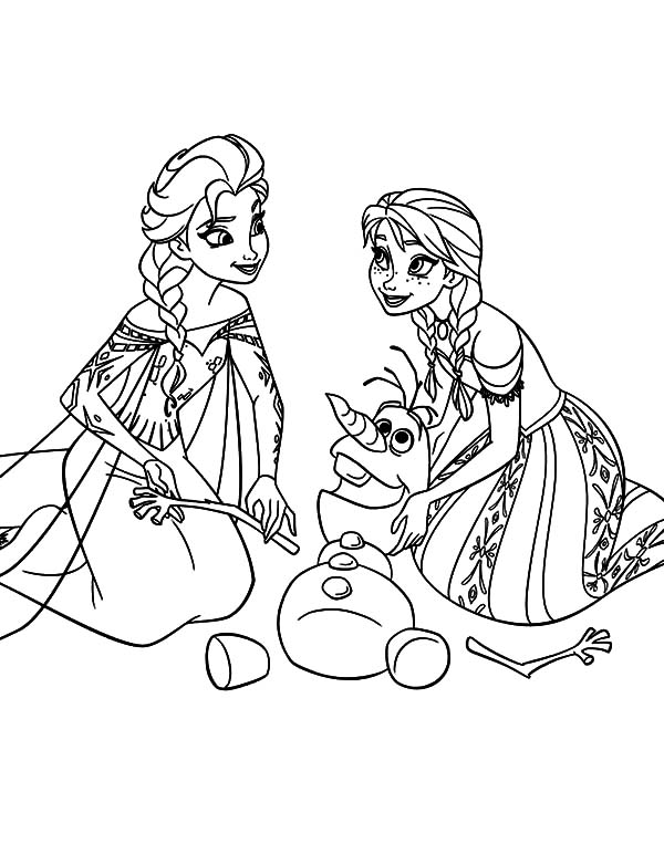 600x763 Best Disney Frozen Elsa And Anna Coloring Pages Free 3559