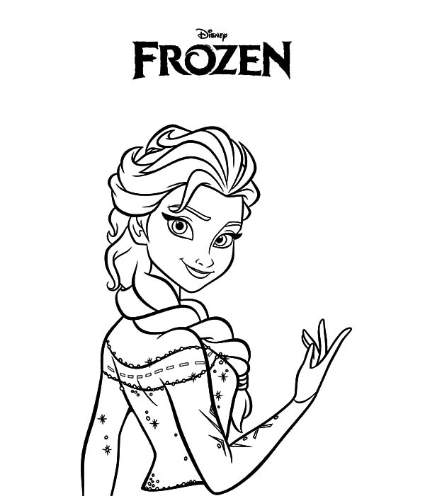 600x701 Free Printable Elsa Coloring Pages For Kids