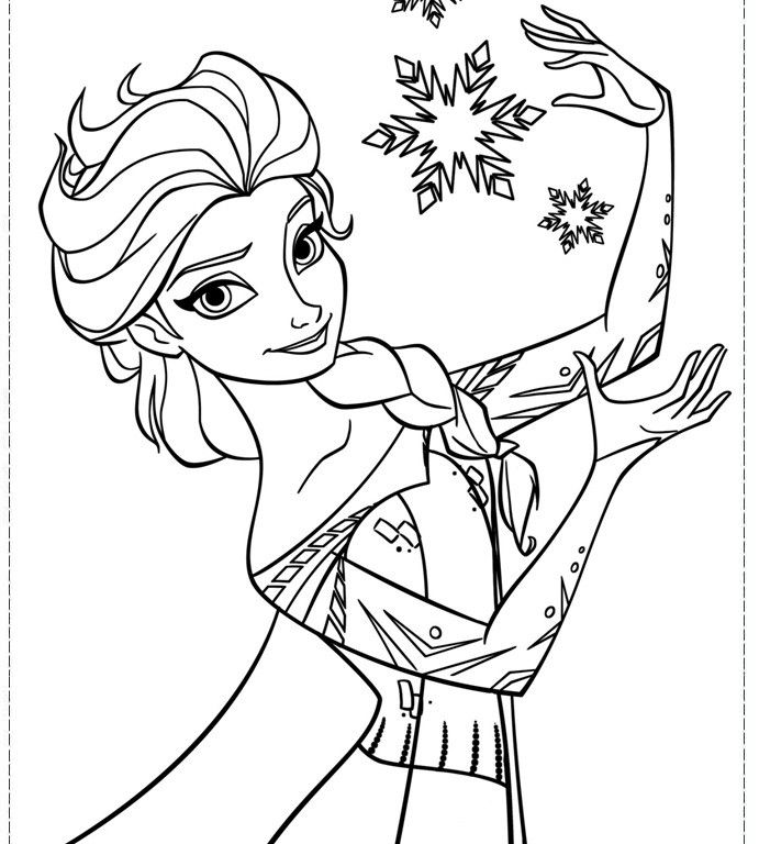 691x768 Kids Coloring Pages Princess Elsa Color Bros