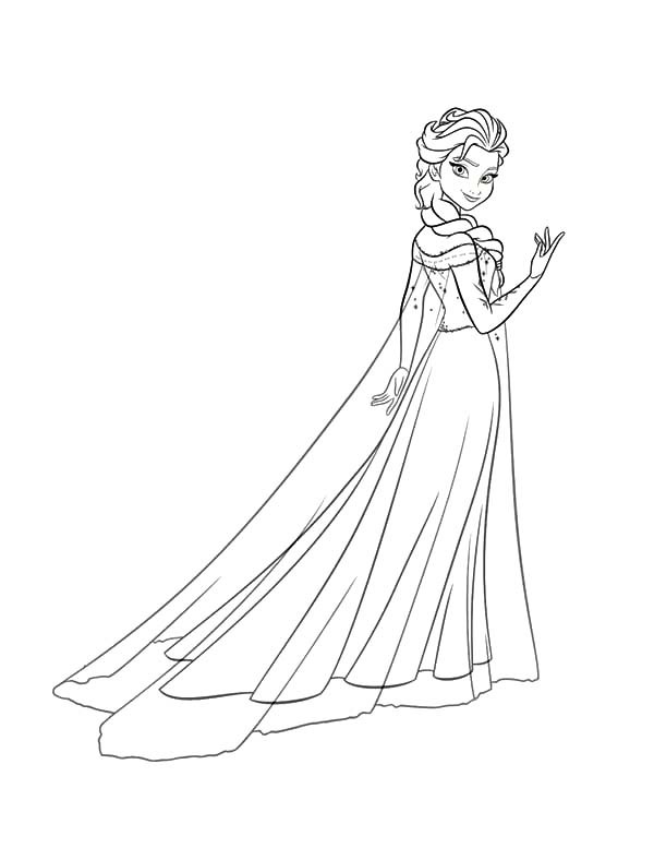 600x777 Princess Anna Beautiful Queen Elsa Coloring Pages Best Place