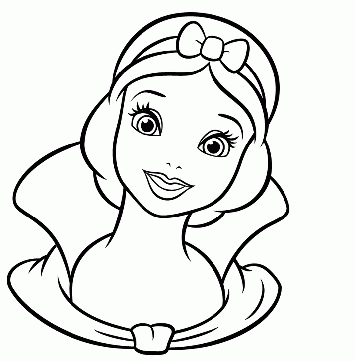 Princess Face Coloring Pages