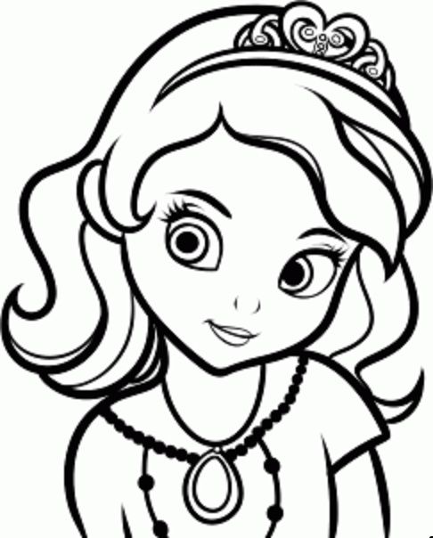 486x604 Princess Sofia Coloring Pages Princess Sofia Face Coloring Page