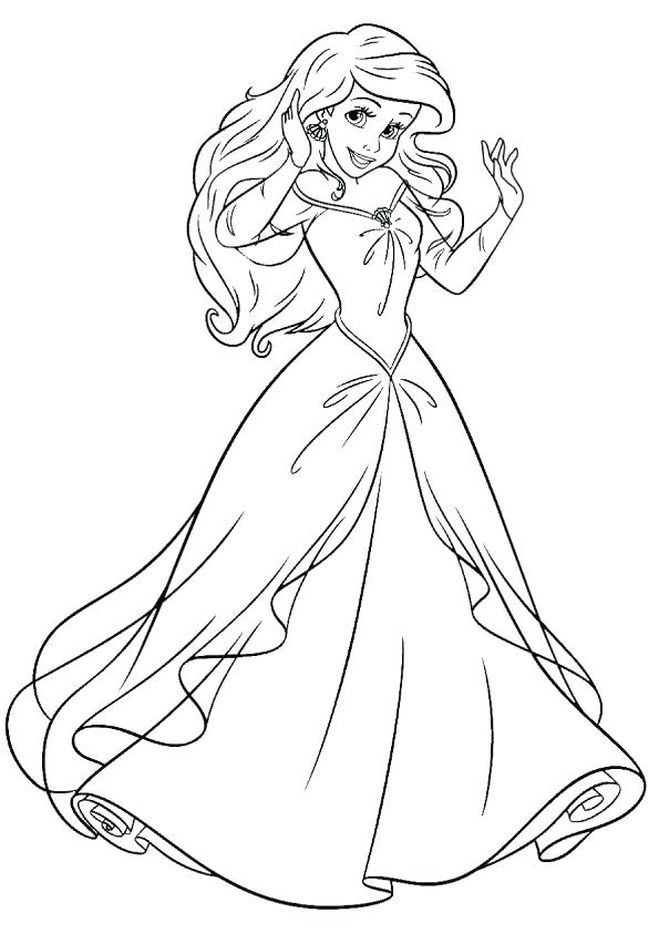 595x842 Print Coloring Image Princess Girls And Coloring Books Princess