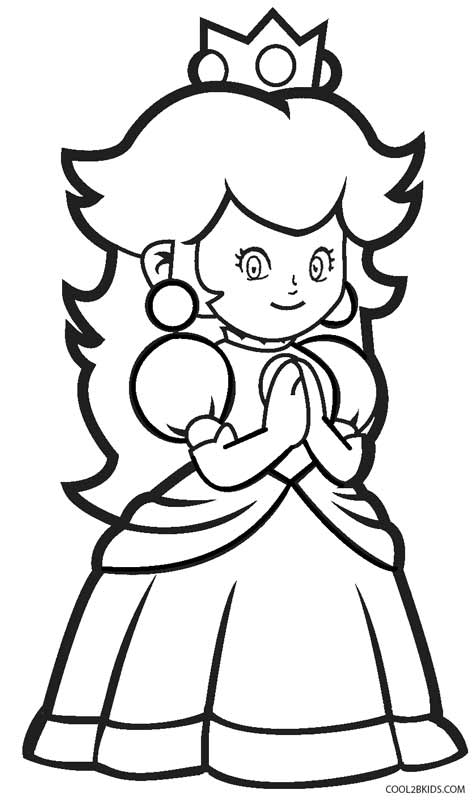474x800 Printable Princess Peach Coloring Pages For Kids Cool2bkids
