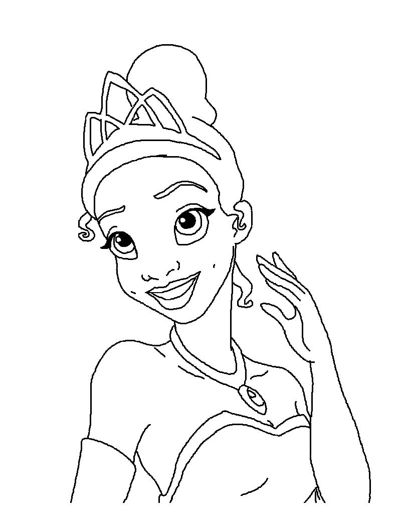 800x1034 Free Printable Princess Tiana Coloring Pages For Kids Tiana