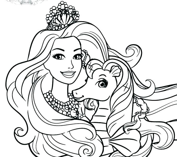 678x600 Barbie Face Coloring Pages Barbie Coloring Page Free Printable