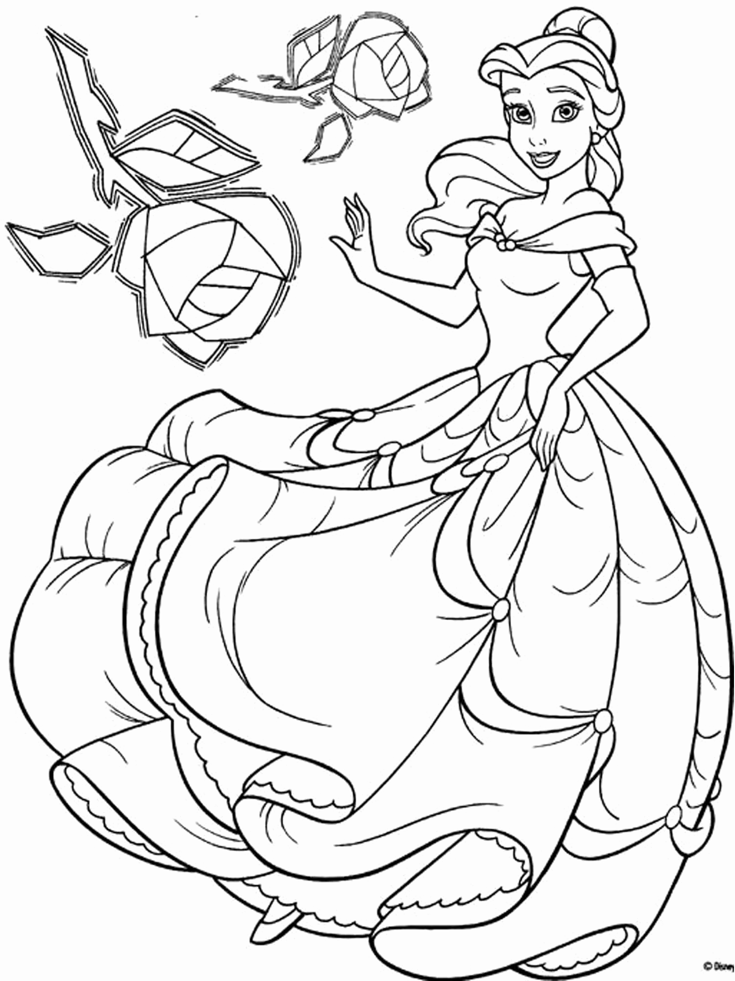 1500x2000 Disney Princess Halloween Coloring Pages New Princess Belle