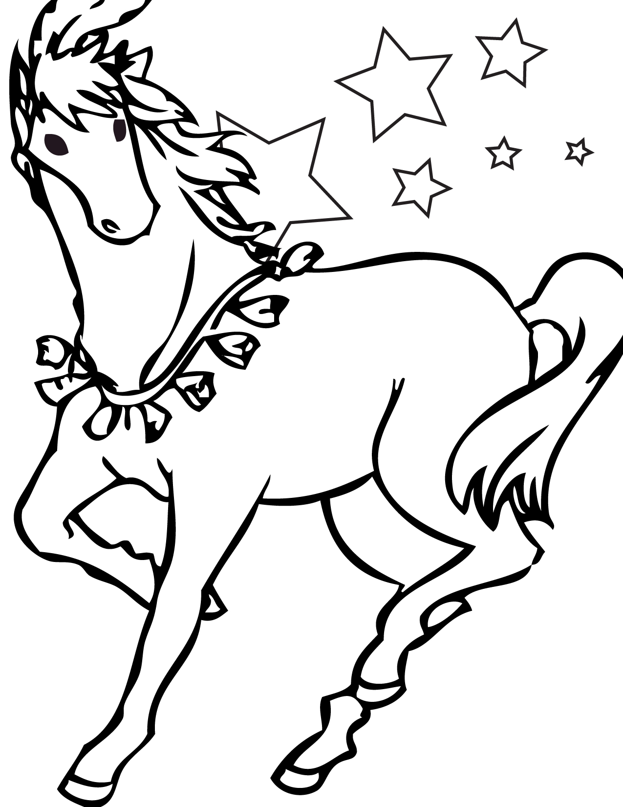 1275x1650 Free Printable Horse Coloring Pages For Kids