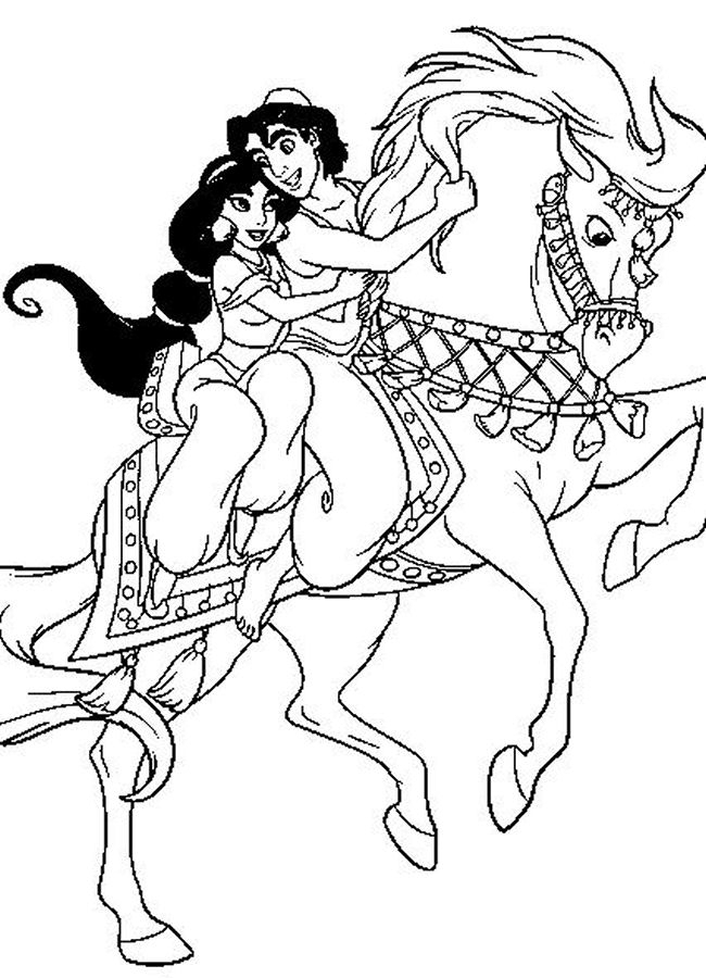 650x900 Princess And Horse Coloring Pages Printable Coloring Pages