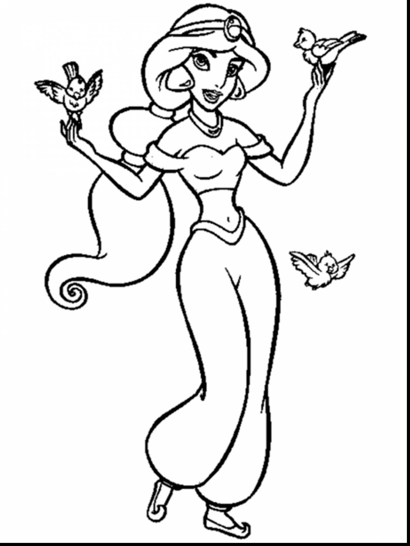 1320x1760 Aladdin Coloring Pages Jasmine Free Picture Cartoon General Iago