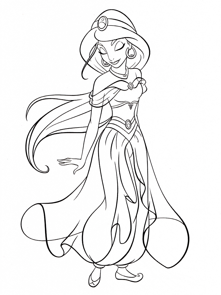 721x960 Get This Princess Jasmine Printable Coloring Pages For Girls 73801 !