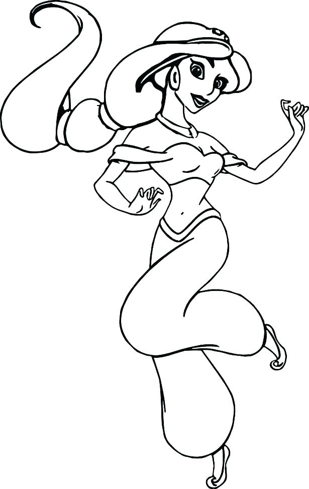 615x973 Jasmine Coloring Pages Printable Printable Coloring Princess
